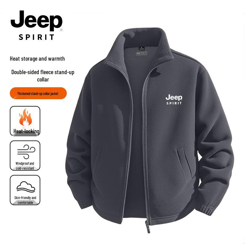 Мужская зимняя флисовая куртка JEEP SPIRIT со стойкой L