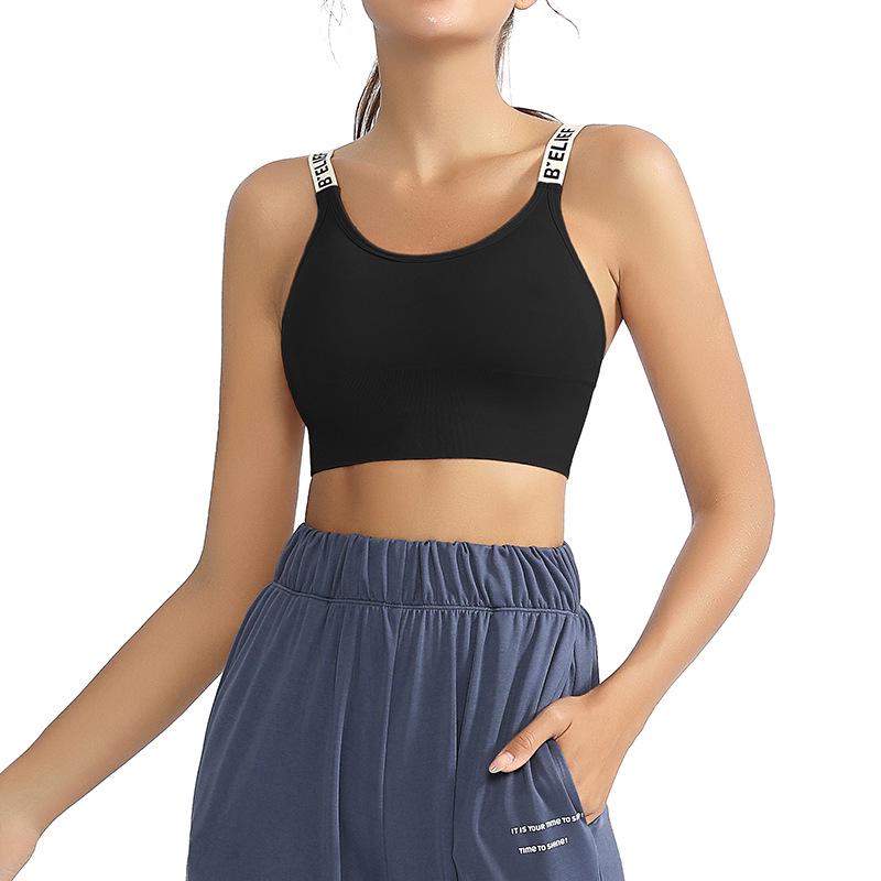 High-Impact Women's Yoga Bra: 4-Row Buckle Sports Vest for Summer