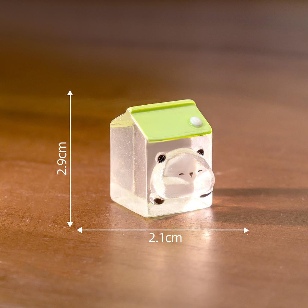 6Pcs/lot Cute Luminous Panda Animal Miniatures Mini Figurine Glow In the Dark Fairy Garden Decoration Micro Landscape