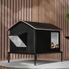 Homeless Pet House Four Seasons Outdoor Stray Cat Shelter with Air Conditioning Pet House Cozy Insulated Cat Bed Supplies