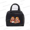 Insulated Lunch Bag Cartoon Pizza Capybara Series Insulation Bento Pack Women Men Cute Capybara Meal Pack Kids Bento Lunch Bags