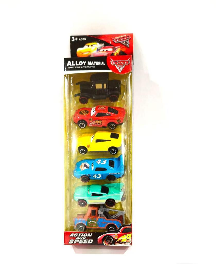 Cars 3 Lightning McQueen & Storm Alloy Toy Set - Black, Mater Edition, Kids' Gift