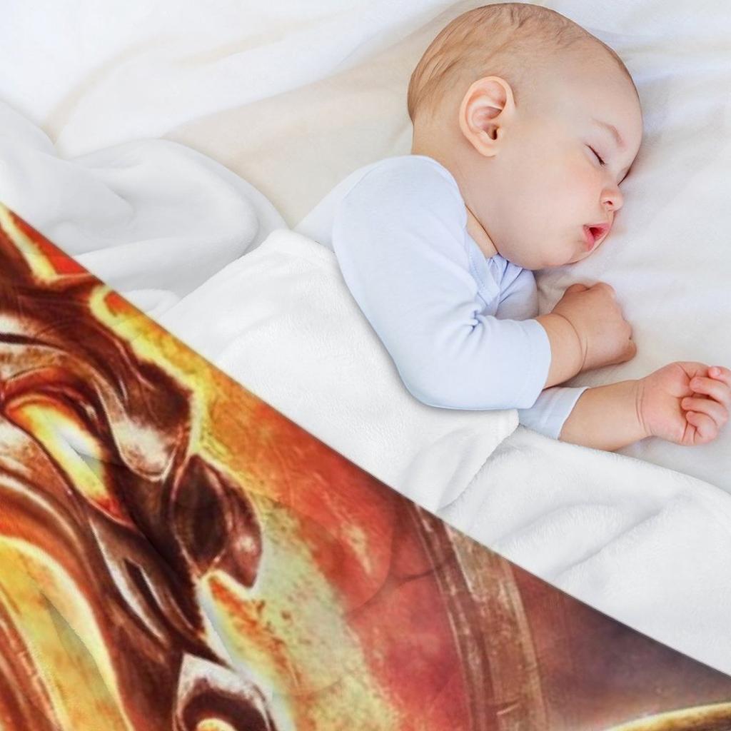 Mortal Kombat Throw Blanket Retros Hair Baby Stuffeds Blankets