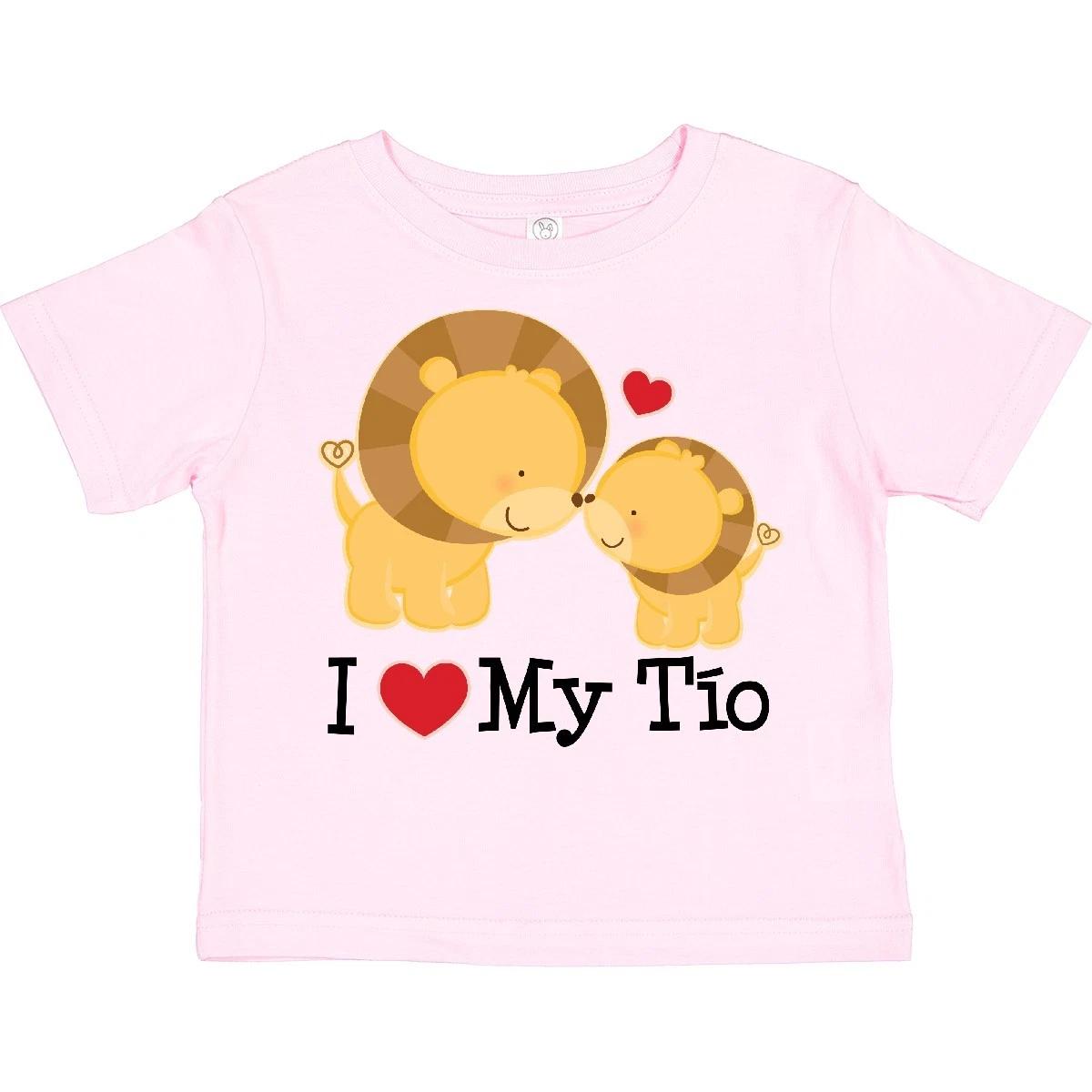 Inktastic I Love My Tio Uncle For Nephew Toddler T-Shirt Heart Cute Clothing Kid 130