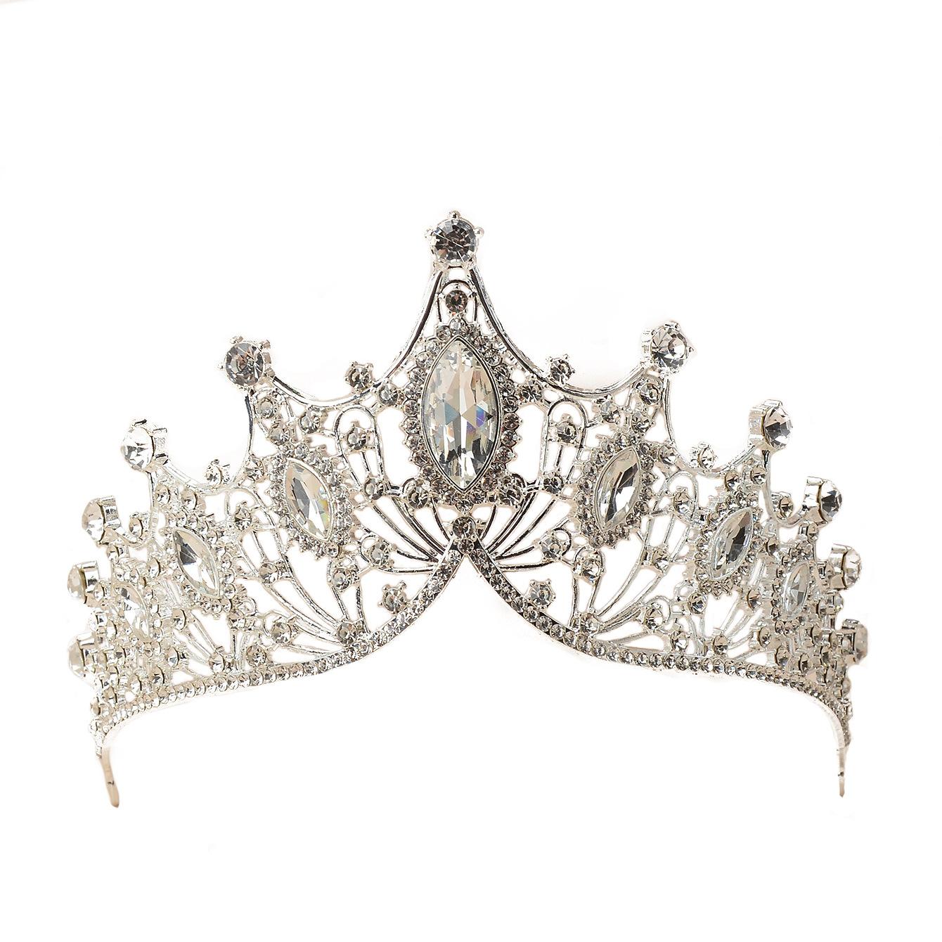 

Новая барочная невеста сплав горный хрусталь корона свадьба свадебное платье производительность производительность аксессуары головной убор женщины