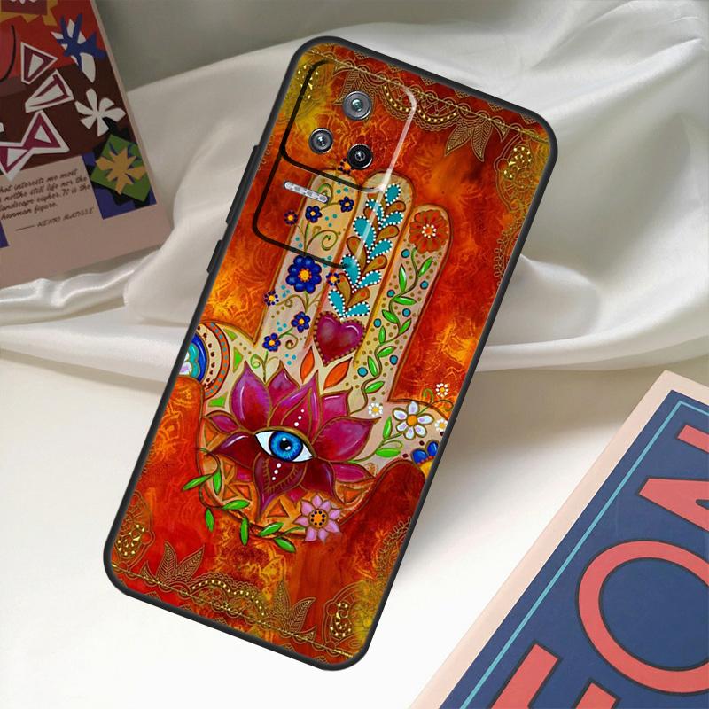 Hamsa Hand of Fatima Case For Xiaomi 17 14 15 Ultra 13T 14T 15T Pro POCO F8 Ultra F7 F5 F6 X3 X5 X6 X7 Pro Coque