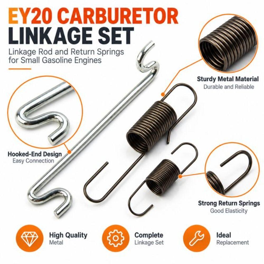 Coiled Spring Throttle Linkage Rod Metal Carburetor Spring Set Lawn Mower Parts