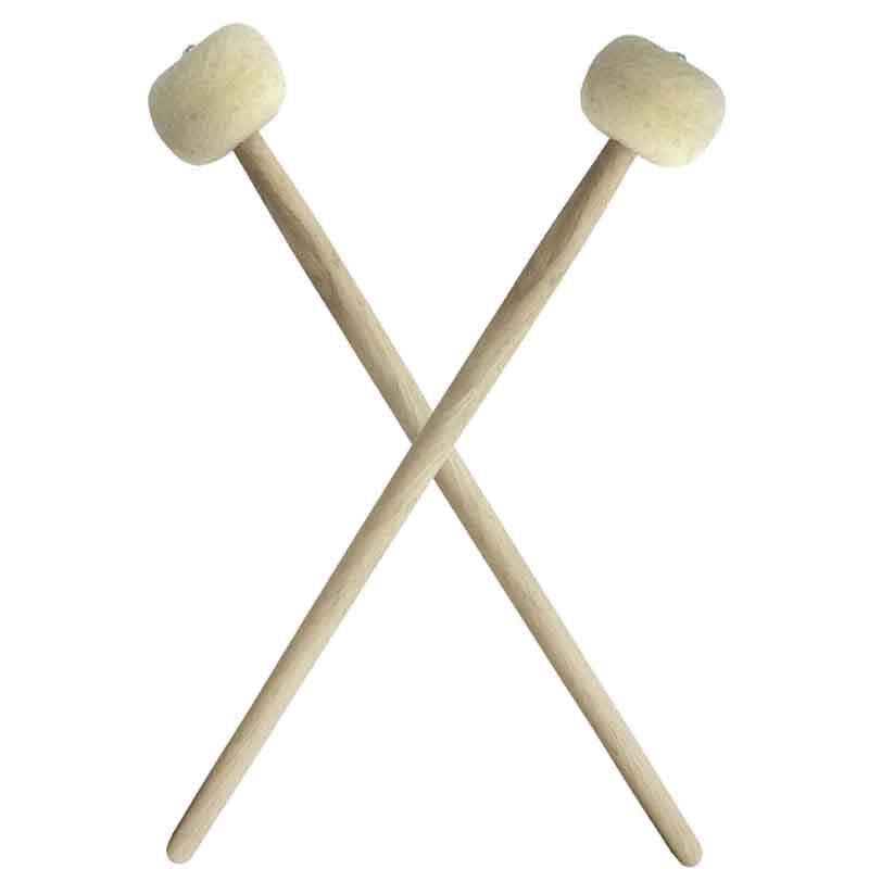 Drumstick Set with Storage Pouch Felt-Tip Timpani Mallets Rubber-Tip Glockenspiel Mallets (Maple) Wooden Drumsticks Glockenspiel Mallets