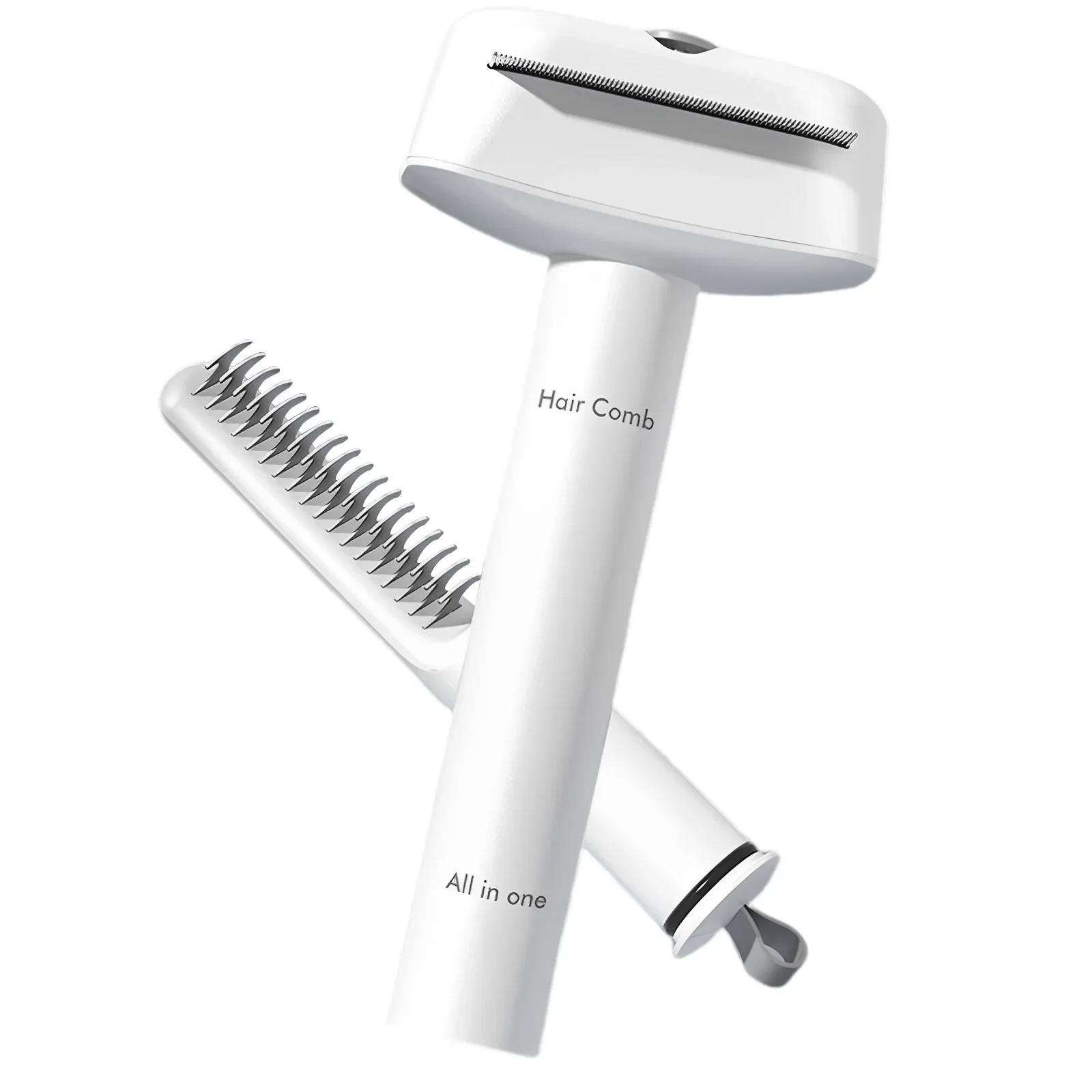 

3 в 1 Щетка для шерсти домашних животных из нержавеющей стали Щетка для шерсти кошек и собак Многофункциональная удобная массажная расческа для красоты Аксессуары для домашних животных Новинка