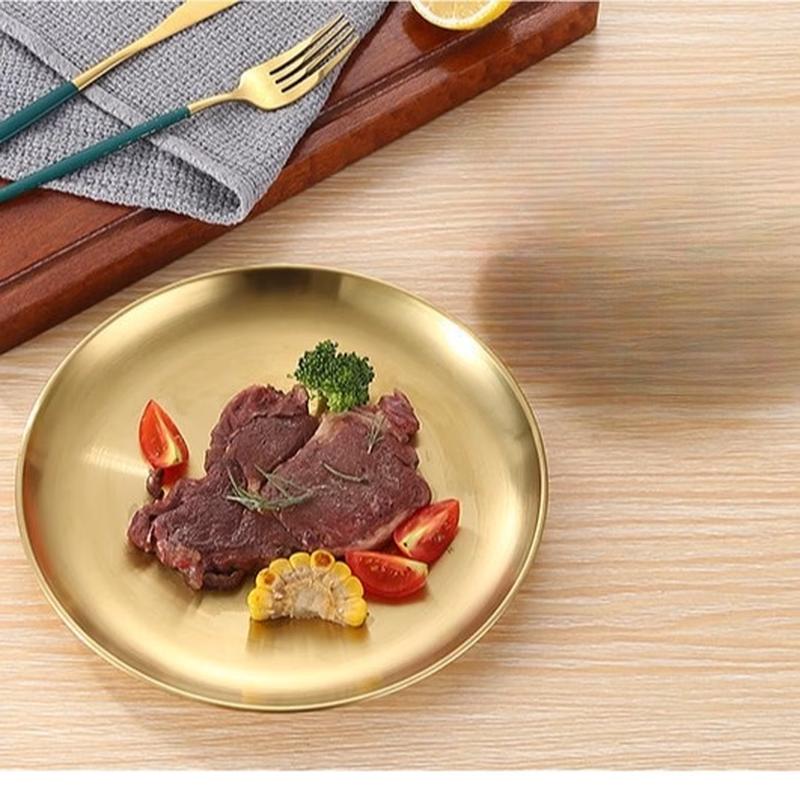 ZISIZ Stainless Steel Serving Plate