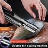 Elektrisk Fiskfjällare Justerbar Hastighet Elektrisk Fiskfjällsborttagare Säker Fiskfjällningsverktyg för Kök Utomhusbruk