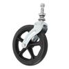 6 Inch Wheelchair Front Wheels with Front Fork Drive Steel Bearing Wheel Front Fork for Wheelchair Replacement Parts