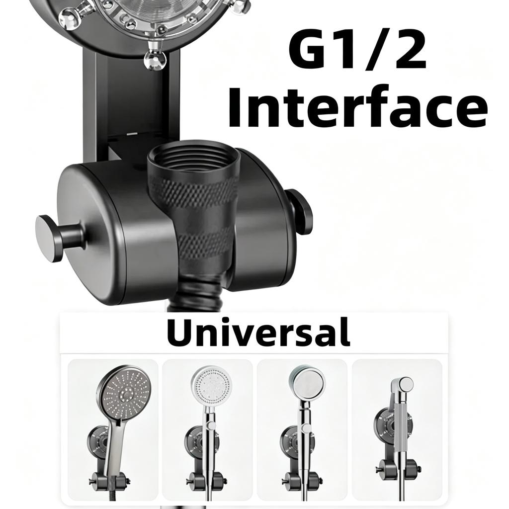 High-Quality Suction Cup Shower Head Bracket Detachable Reusable Multifunctional Bathroom No-Drilling Super Load-Bearing Holder