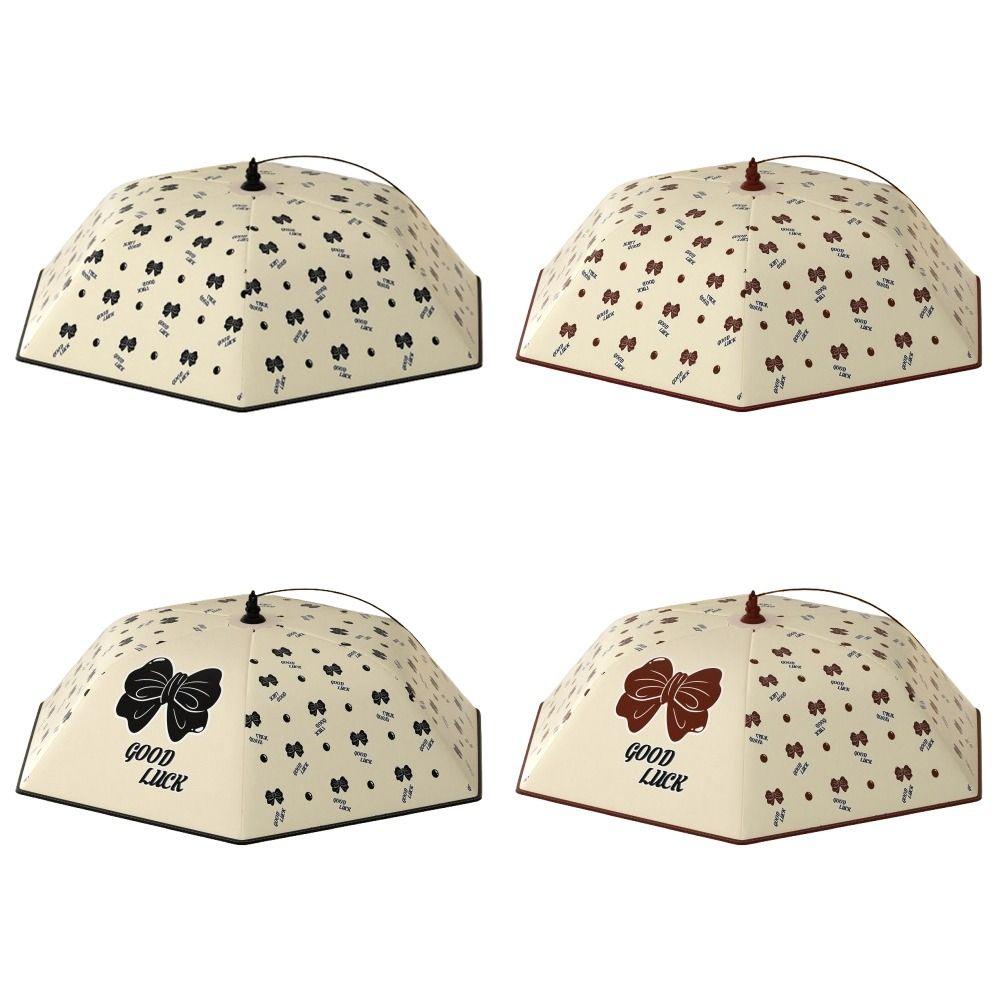 Foldable Dining Table Heat Shield Anti-fly Dish Cover Guard Leftover Food Covers Four Seasons