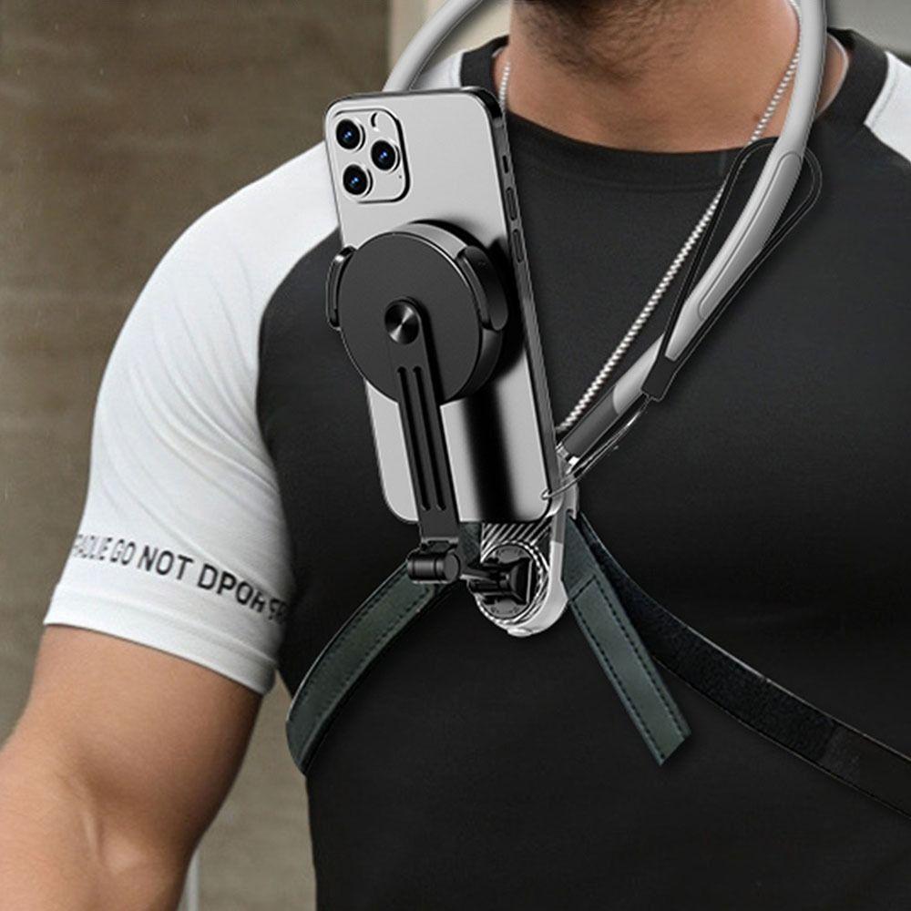 Universal Magnetic Neck Mount Hand Free Neck Cell Phone Holder Portable Mobile Holder  for Phones