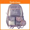 Nylon Backpack With Breathable Design For School Teens Characters Included)**
