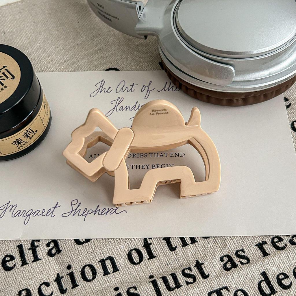 Rose Liu Yifei Inspired Cartoon Puppy Hair Clip Updo Claw