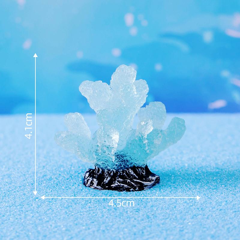Luminous Coral Micro Landscape Artificial Coral Resin Ornaments For Fish Tank Aquarium Accessories Decorations Home Decoration
