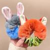 1-20PCS Cute Fox Bunny Ear Plush Elastic Hair Ties Women Girls Ponytail Hair Bands Hair Accessories Girls Gift Easter Gift