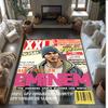 Soft Crystal Velvet Floor Rug,Eminem Anti Slip Decorative Carpet, Plush Area Mat For Indoor Home Decoration