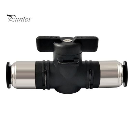 Pneumatický zatlačovací rychlospojka Ruční ventil Černý BUC 6mm 8mm 10mm 12mm Ventil regulace průtoku vzduchu k otáčení spínač Ruční omezení proudu kuličkou