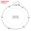 Accessories, Bohemian White Rice Bead Necklace For Women, Creative Beaded Love Peach Heart Collarbone Chain