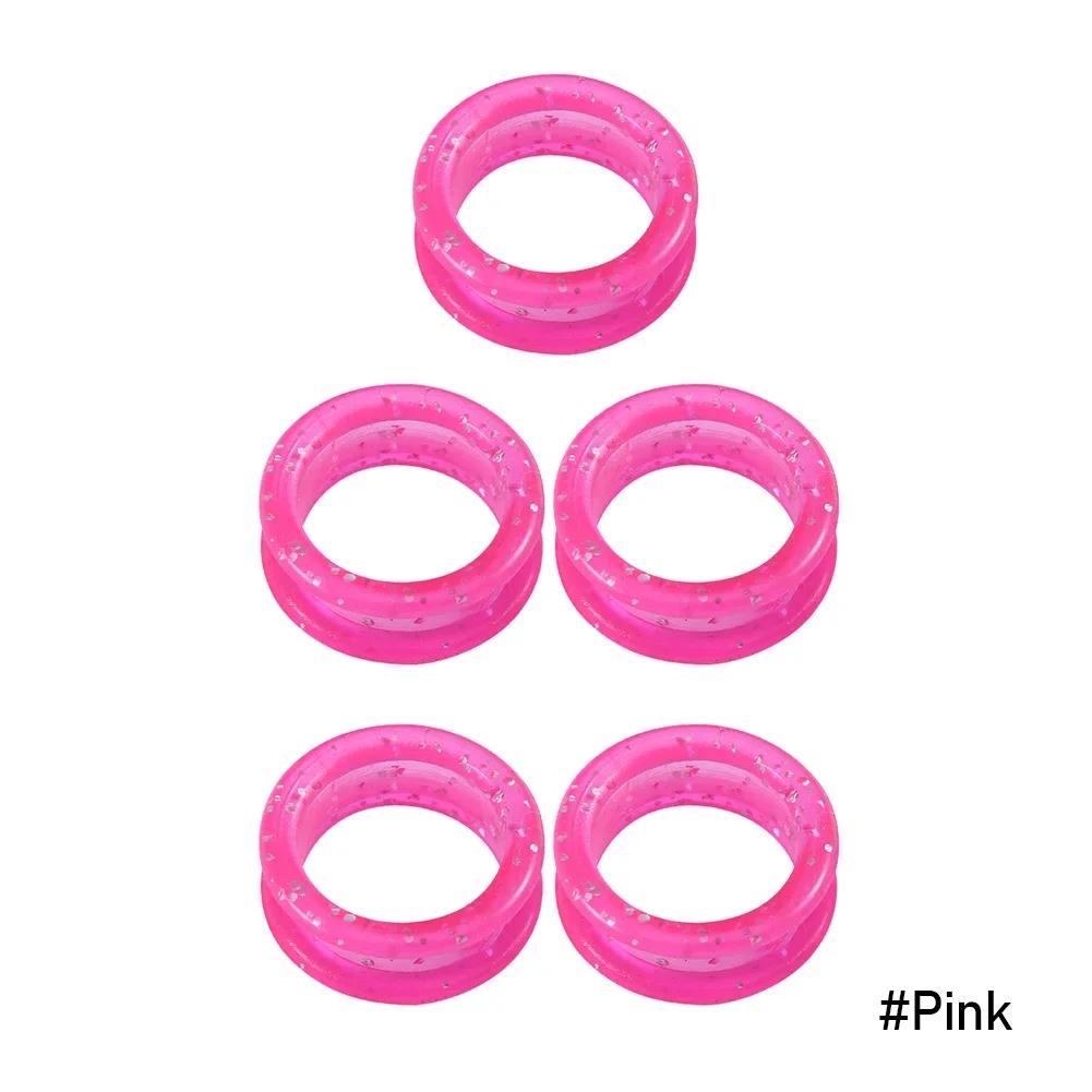 5 Stück Fingerringe Haustierschere Silikon-Fingerringe Friseurschere Silikon-Fingerring Haustierschere Bunter Fingerring