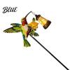 Kingfisher Yard Stakes Solar Garden Stake Light Metal Bird Art with Hanging Lantern Auto-On Outdoor Lighting for Patios LED Waterproof Patio