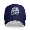 New Baseball Caps Make Spain Great Again Wear For Men Women Trucker Cap Casual Snapback Cap Adjustable Fit