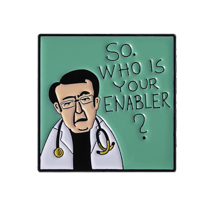 

I M PROUD OF YOU Enamel Pins Custom YOU NOT GONNA STARVE Brooches Lapel Badges Clothes Funny Jewelry Gift for Friends