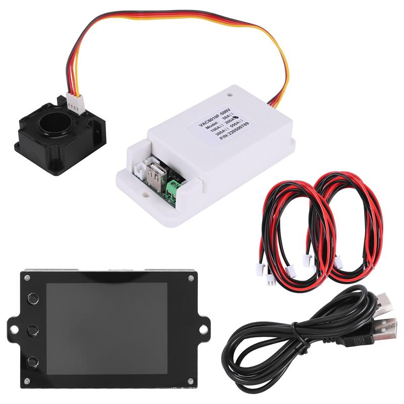 AD23-Hall DC 500V Wireless Voltage Meter Ammeter 2.4 Inch Color Screen Capacity Power Detector Tester