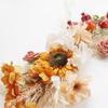 Artificial Flower Lintel Swags Silk Cloth Floral Swag for Wedding Arch Decoration Wine Red