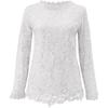 Tshirts Sleeve Long Tops Womens Lace Slim Fit Blouses Crewneck Tunic Tops Fall Shirt Loose Pullover Blouse