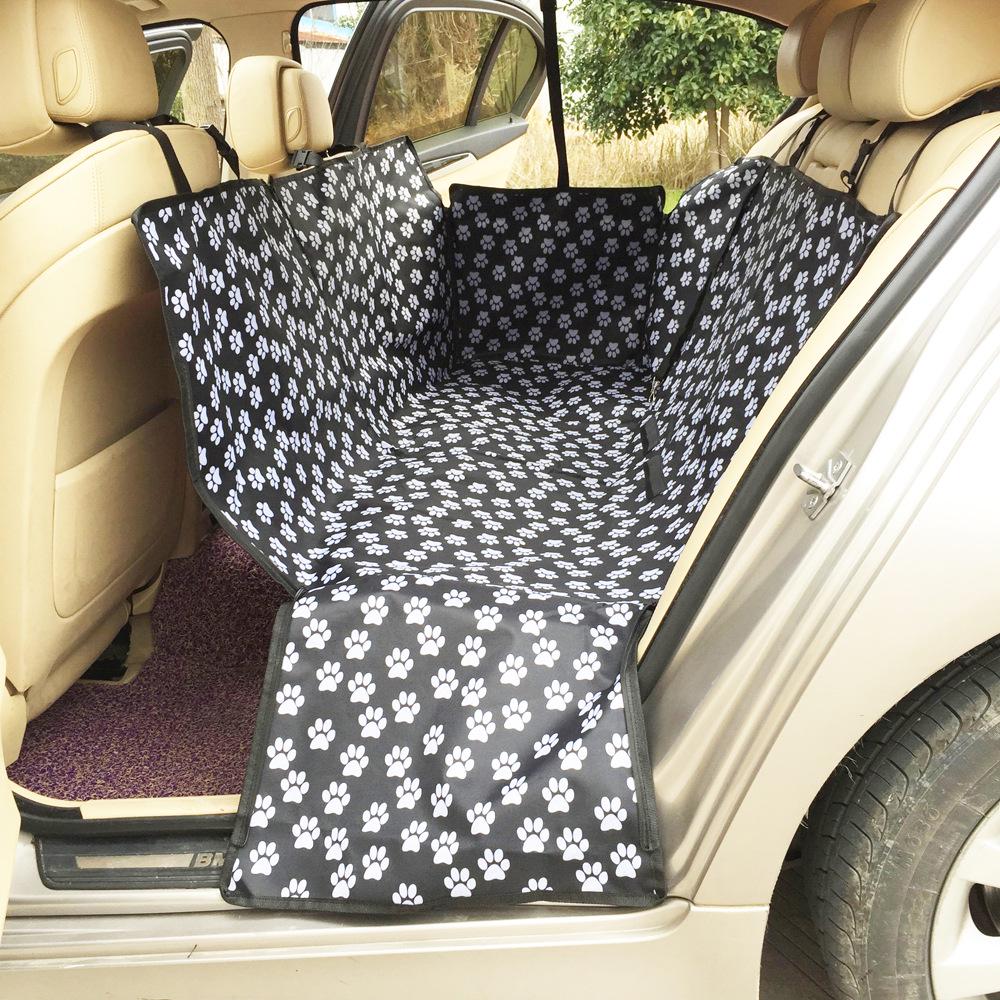 Oxford Car Pet Seat Covers Paw Pattern Waterproof Back Fashion Bench Seat Covers Mat