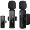 Micrófono Inalámbrico de Solapa para Teléfono Celular L6 Con Cubierta Antiviento Mini Micrófono para Grabación de Audio y Video para Teléfono Móvil iPhone Android Micrófono