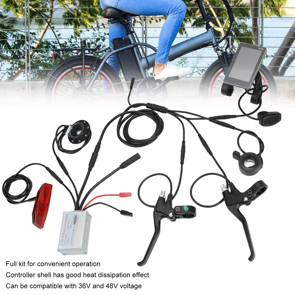 Bike Brushless Controller Kit  Housing  Bike Motor Controller Clear with 1 To 5 Connector for 36V/48V 250W Motor