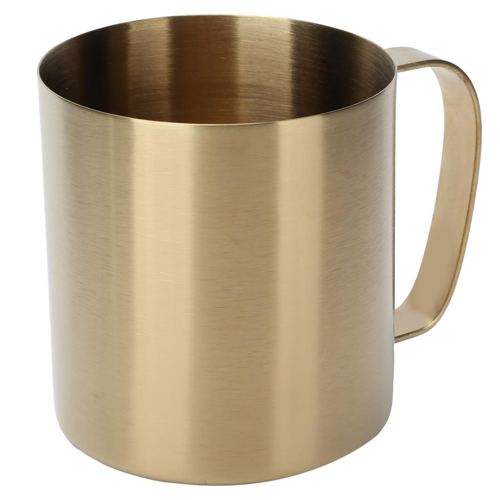 Edelstahl Büro Bierkrug Tragbar Haushalt Outdoor Wasser Kaffeetasse 480mlGold