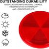 10 Pack Red Self Adhesive Round Reflectors, Road Safety Stick-On Rear Reflectors For Trailer Caravan Truck Lorry Or Agricultural Machines