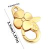 5pcs Flower Spring Clips Trigger Snap Buckle Clasp Keyring Hook Clip for Keychains Bags Purses DIY Purse Hook
