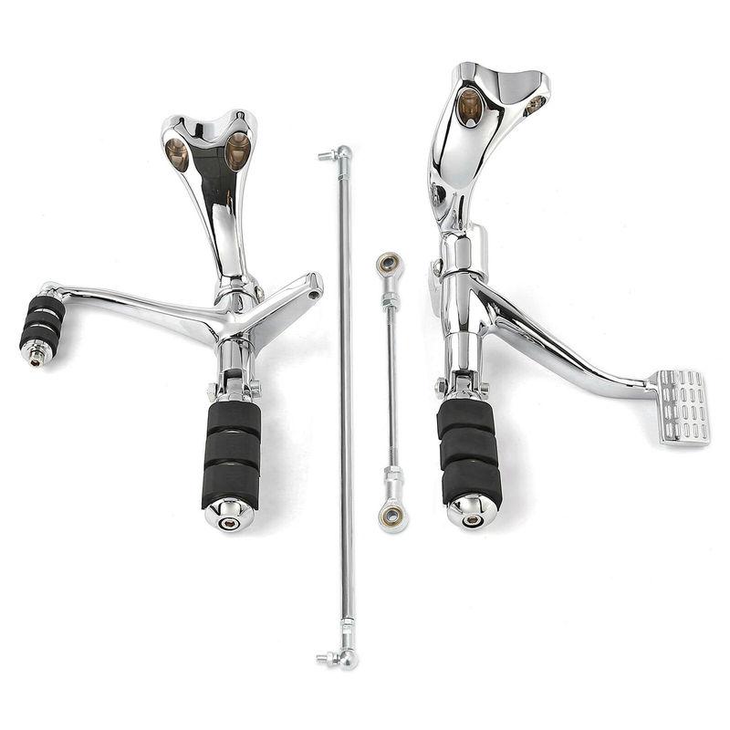 Motorcycle Forward Controls Complete Kit Pegs Levers Linkages Black/Chrome For Harley Davidson Sportster XL883 1200 2004-2013