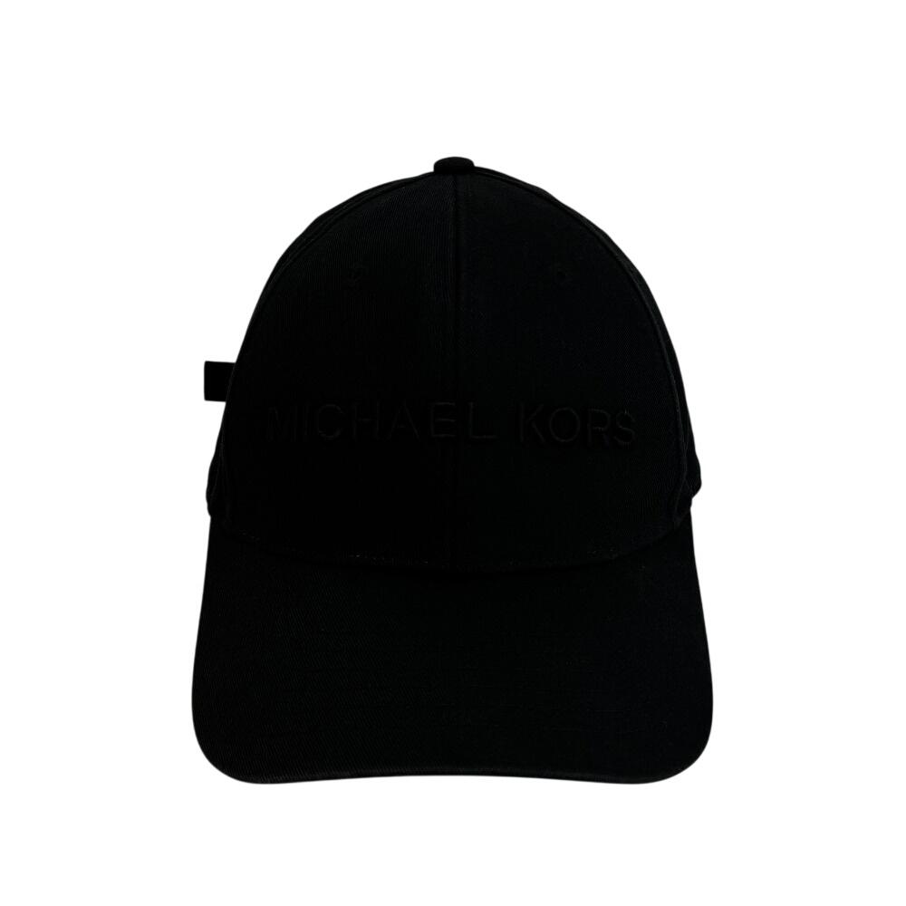 Michael Kors Logo Baseball Cap Cotton Cap Black Cotton Used