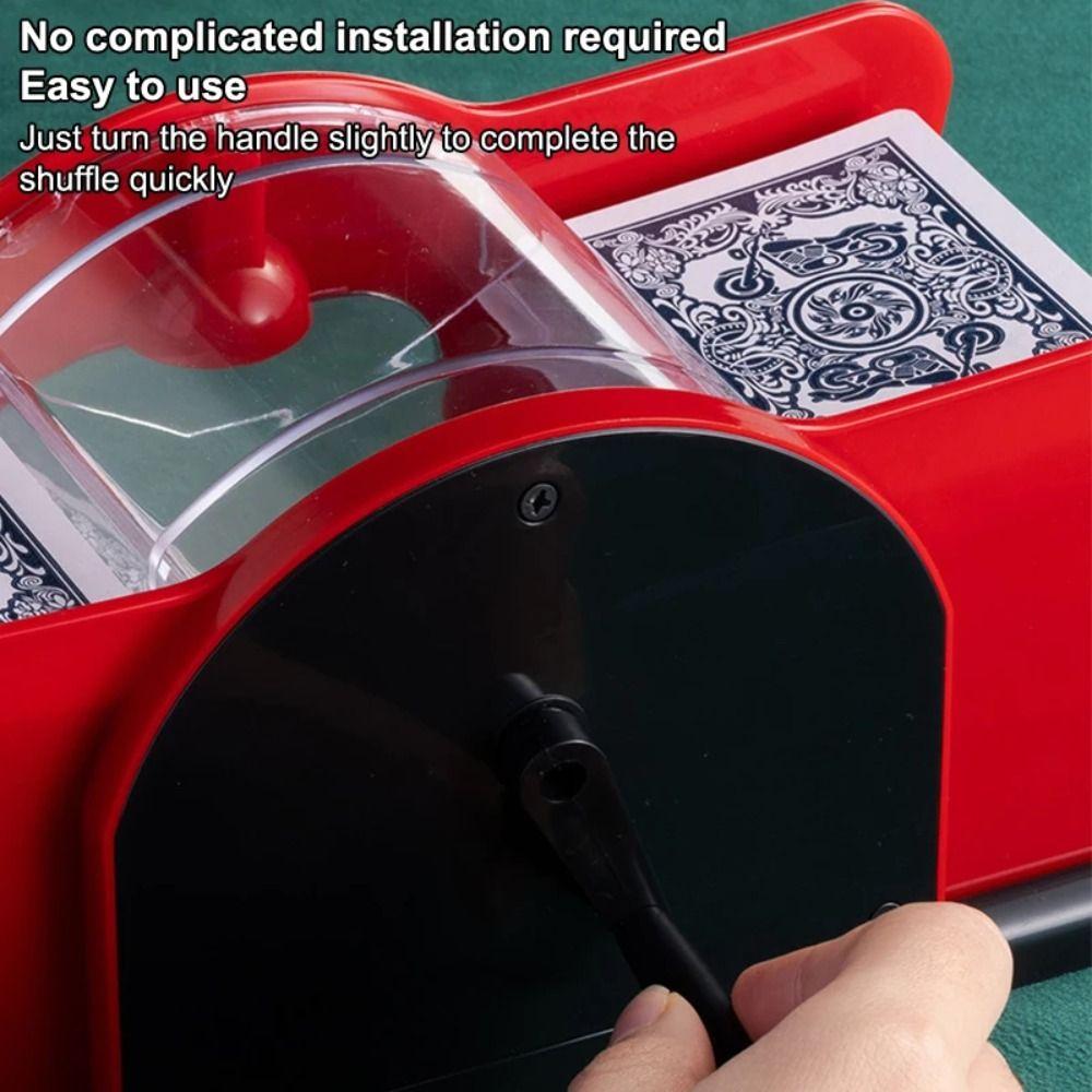 Easy-To-Use Manual Card Shuffler with Handle Card Shuffler Mixer  Poker Gatherings