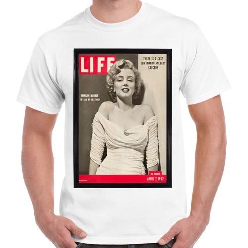 Marilyn Monroe Life Magazine 50s Retro T Shirt 1364 S разноцветный