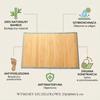 BAMBOO BATH MAT RUG 75x50 CM ANTI-SLIP BAMBOO
