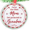 Round Ceramic Christmas Ornaments - Single/Double-Sided Printed Hanging Tags