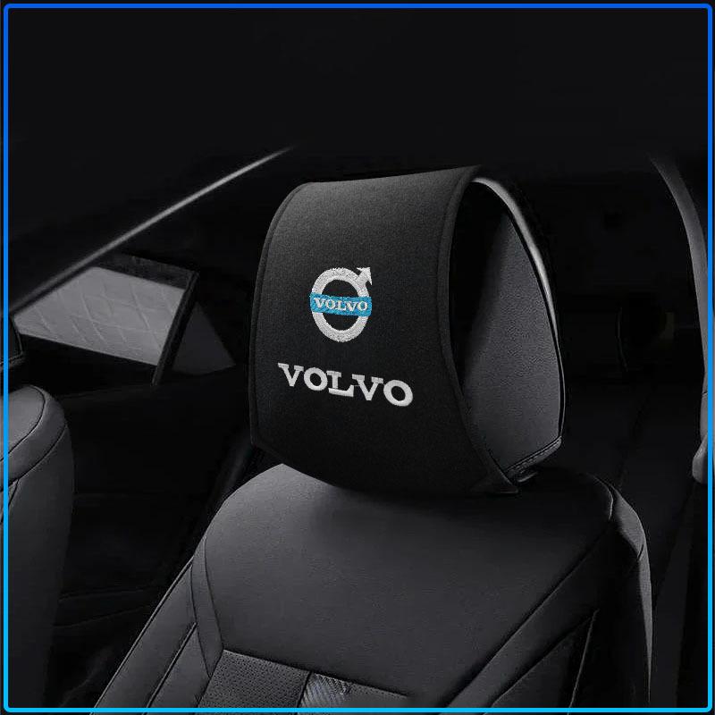 1/2pcs Car Accessories Seat Headrest Protective Covers For Volvo Rdesign XC90 S60 XC60 V70 S80 S40 V50 V40 V60 C30 S70