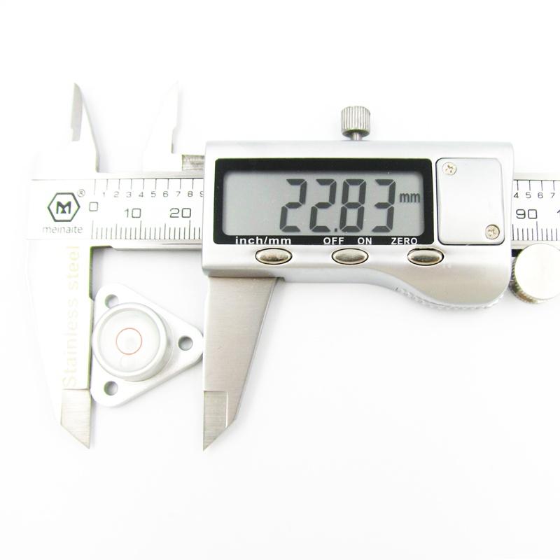 Nivelă triunghiulară metalică cu bule, nivelă universală Burbuja Nivel pentru Sartorius Balance, prevenirea alunecării, DIA 26*15*9.5mm
