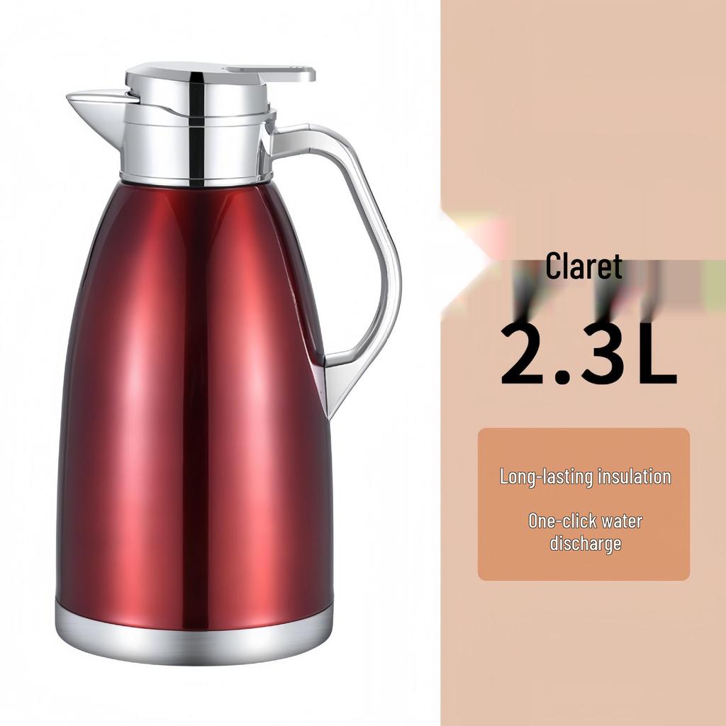 304 Stainless Steel Anti-Scald Insulated Kettle - Double-Layer Hot Water Bottle for Home & Commercial Use