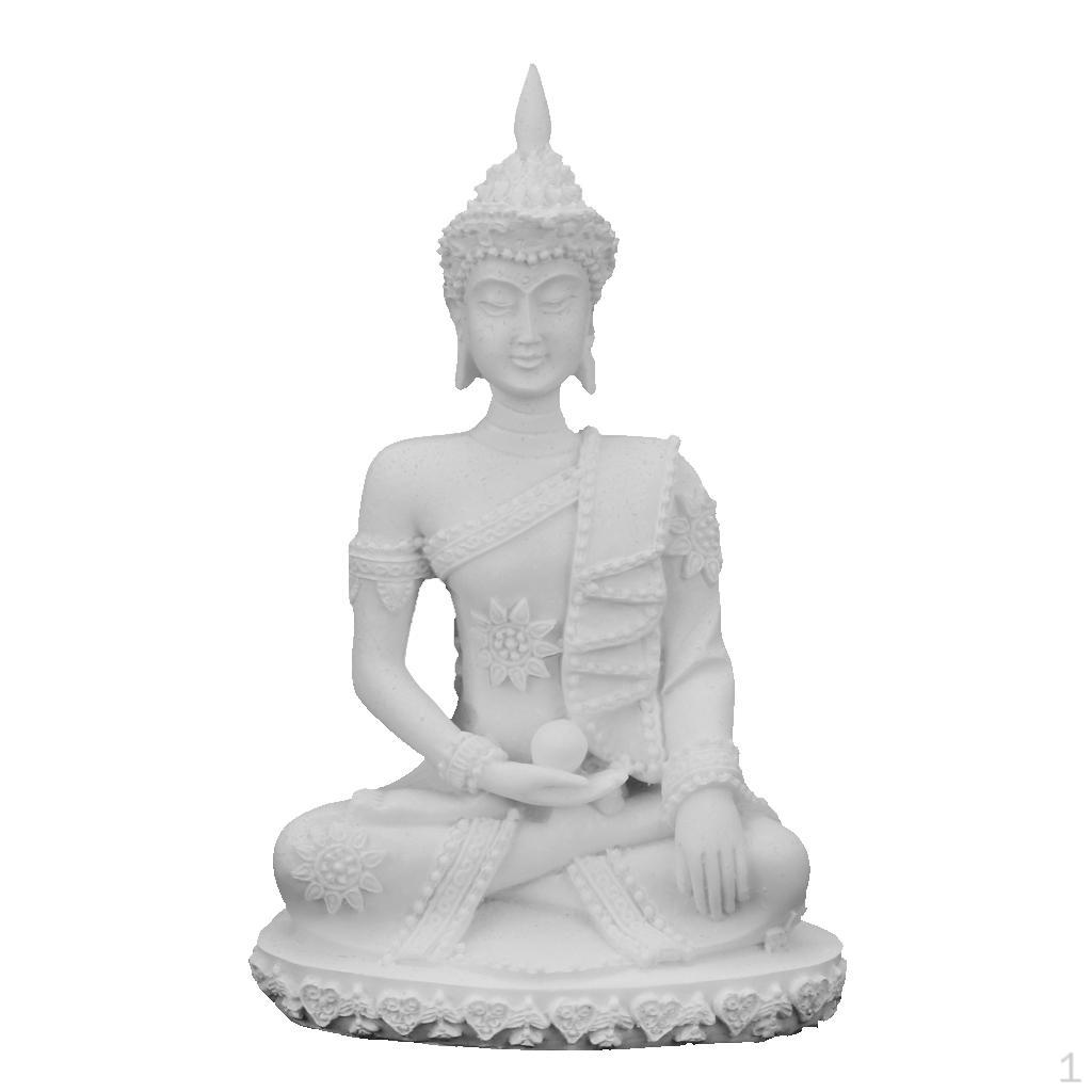 

Статуя Будды, медитация, фигурка сидящего божества, коллекции декоративных украшений для свадьбы, дня рождения белый