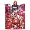 VOX HHazbin Hotel Alastor Hra Teplá Mäkká Deka Cestovanie Kancelária Plyšové Posteľné Prikrývky Nadýchaná Pohovka Posteľ Flanelové Prehoz